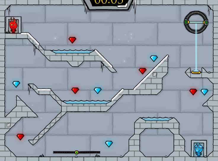 Fireboy and Watergirl In The Ice Temple Playing