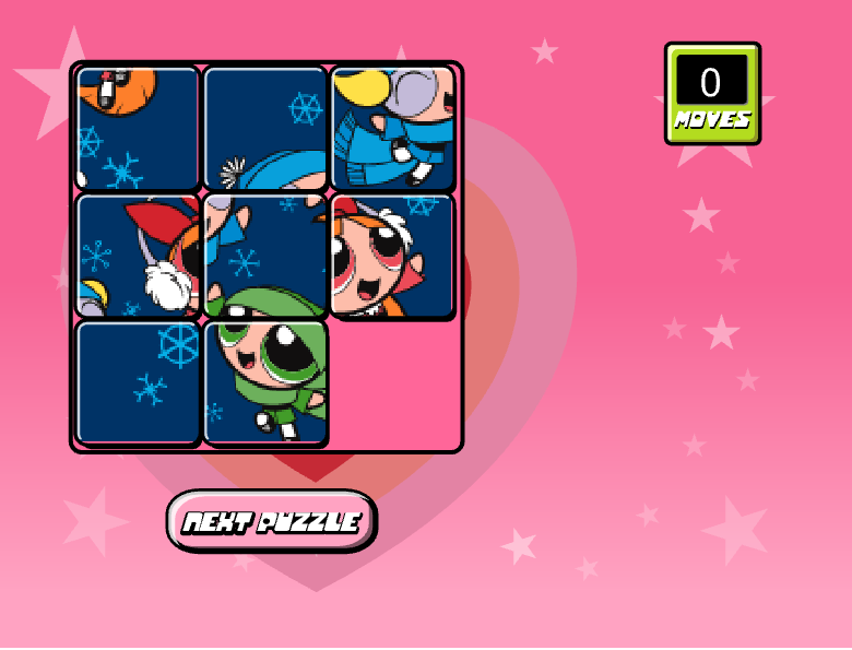 The Powerpuff Girls : Slide Puzzle Playing