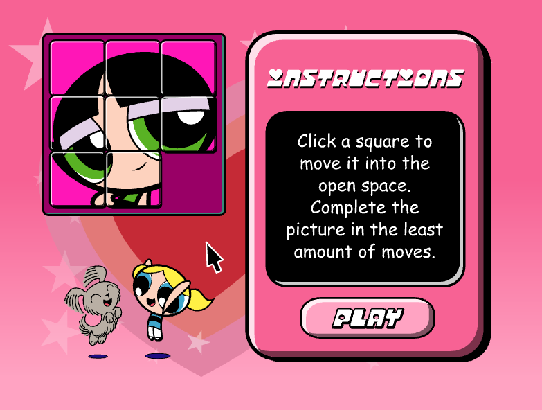 The Powerpuff Girls : Slide Puzzle Instructions