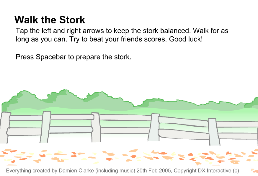 Walk the Stork Instruction