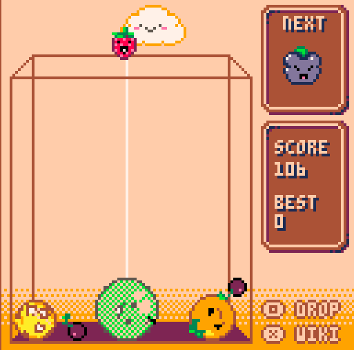 Watermelon Game PICO DEMAKE 3 Playing