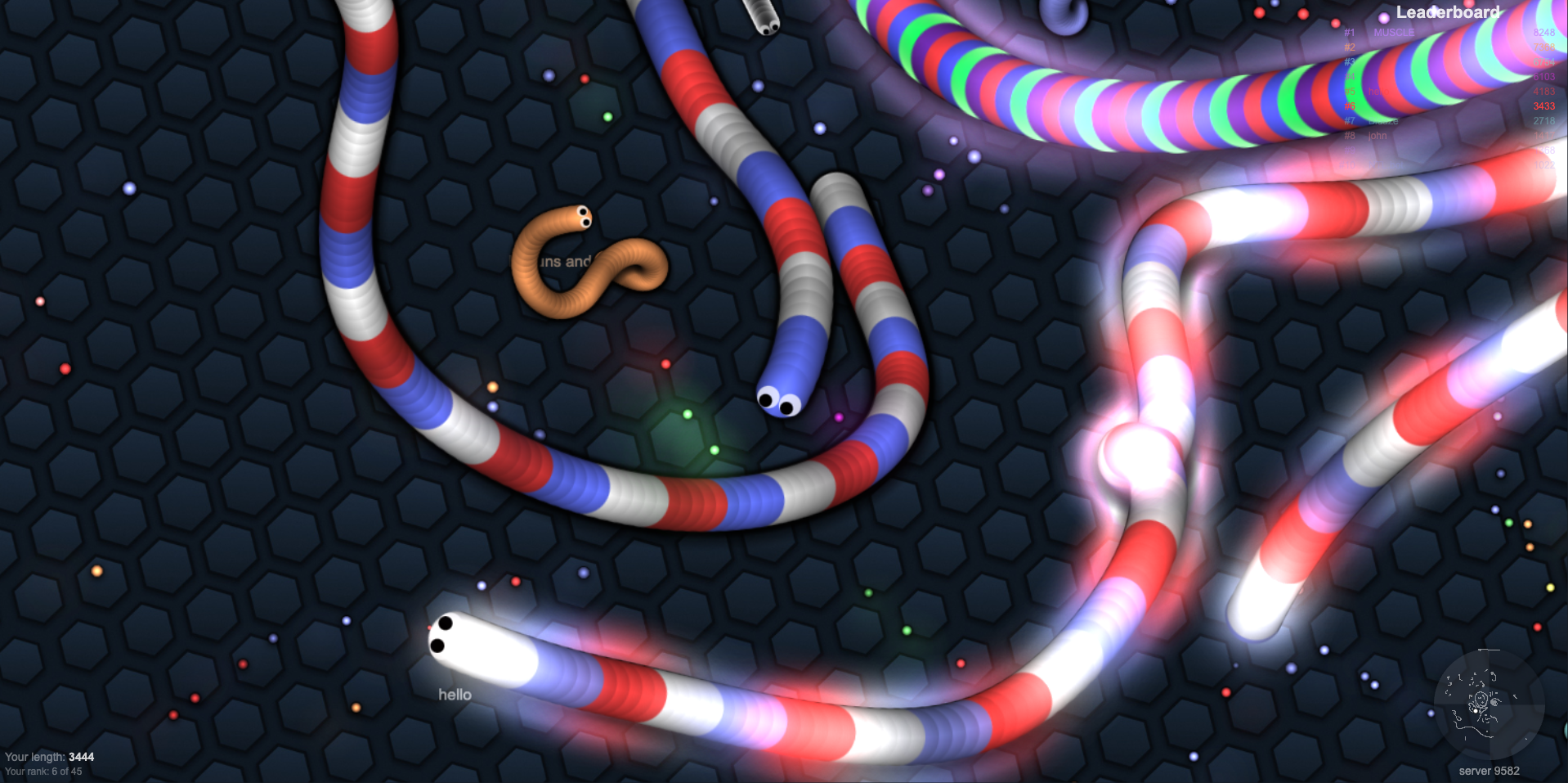 slither.io 난전