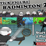 2인용 배드민턴 게임 (Stick Figure Badminton 2)