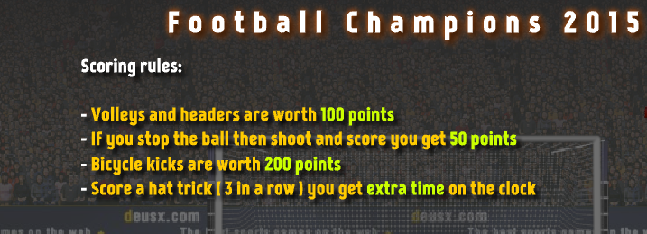 Football Champions 2015 - Scoring rules