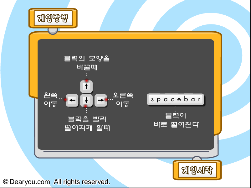 게임 방법과 조작키 (한글)