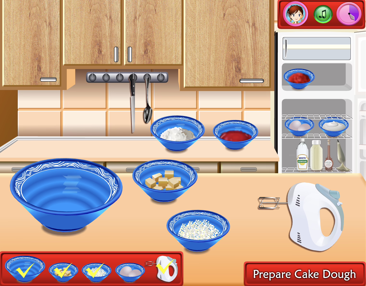 Sara's Cooking Class: Red Velvet Cake - Playing
