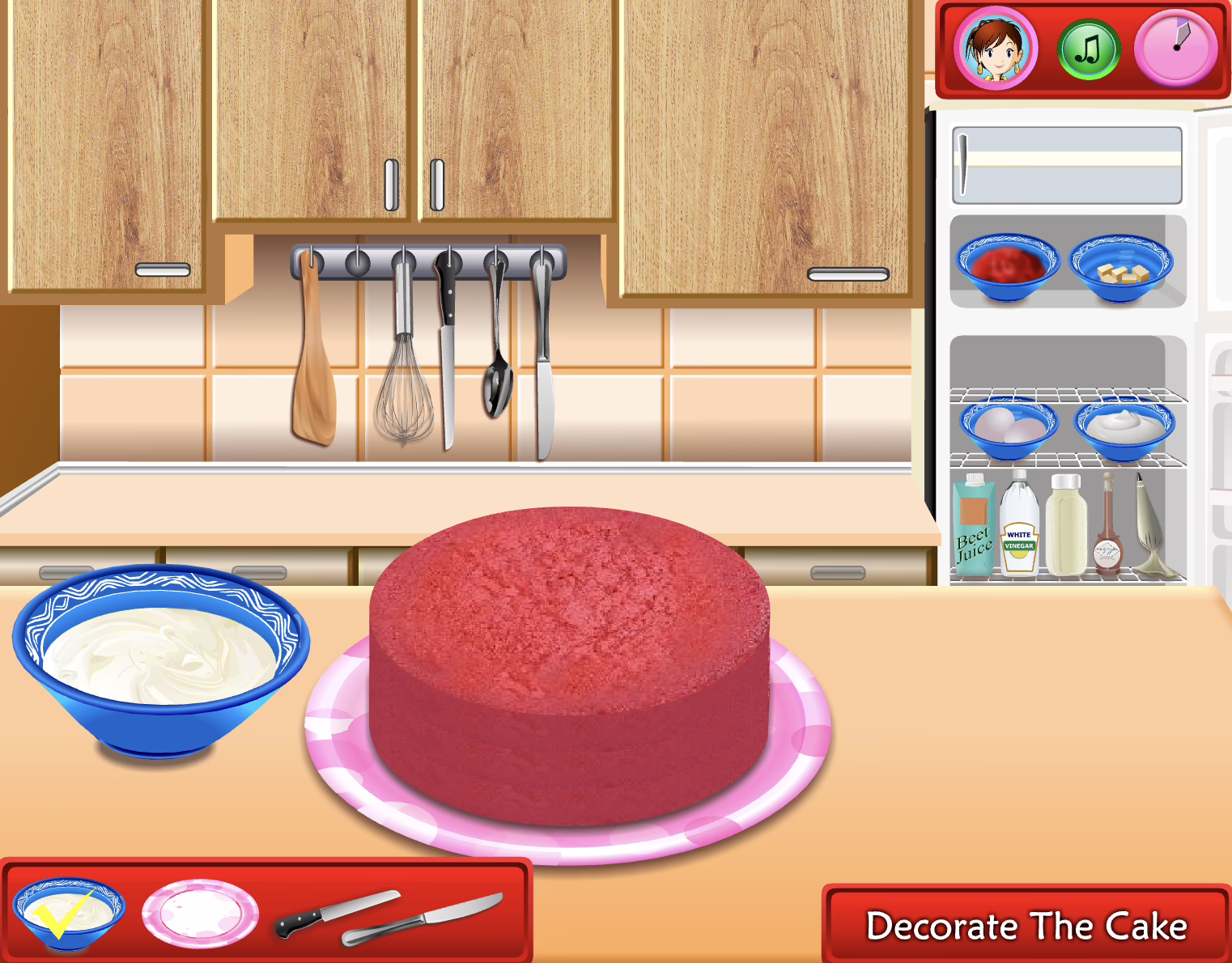 Sara's Cooking Class: Red Velvet Cake - Playing