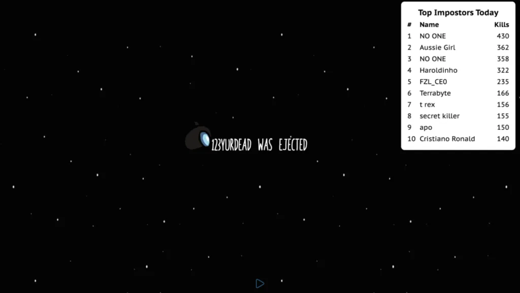 123YURDEAD WAS EJECTED