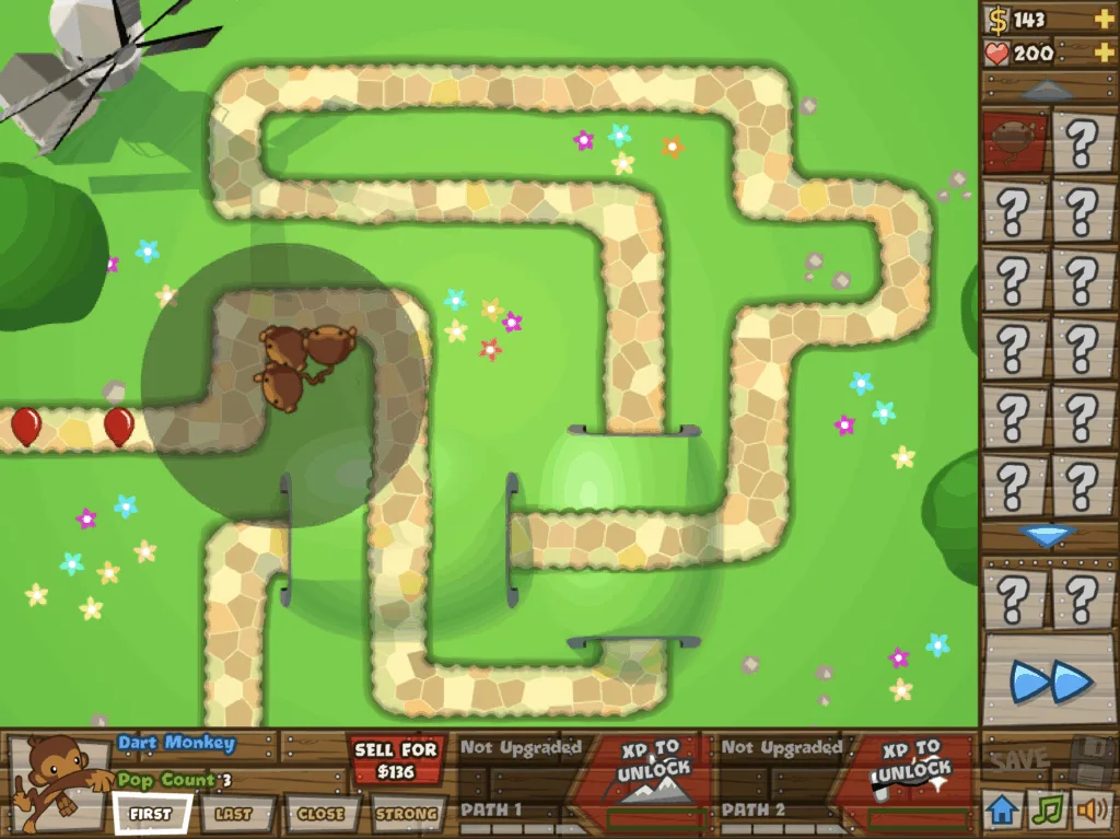 Bloons TD 5 - Playing