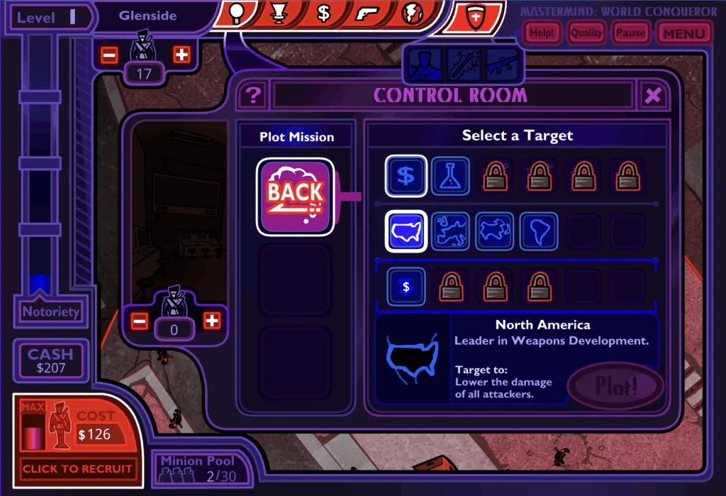 Mastermind World Conqueror - Control room