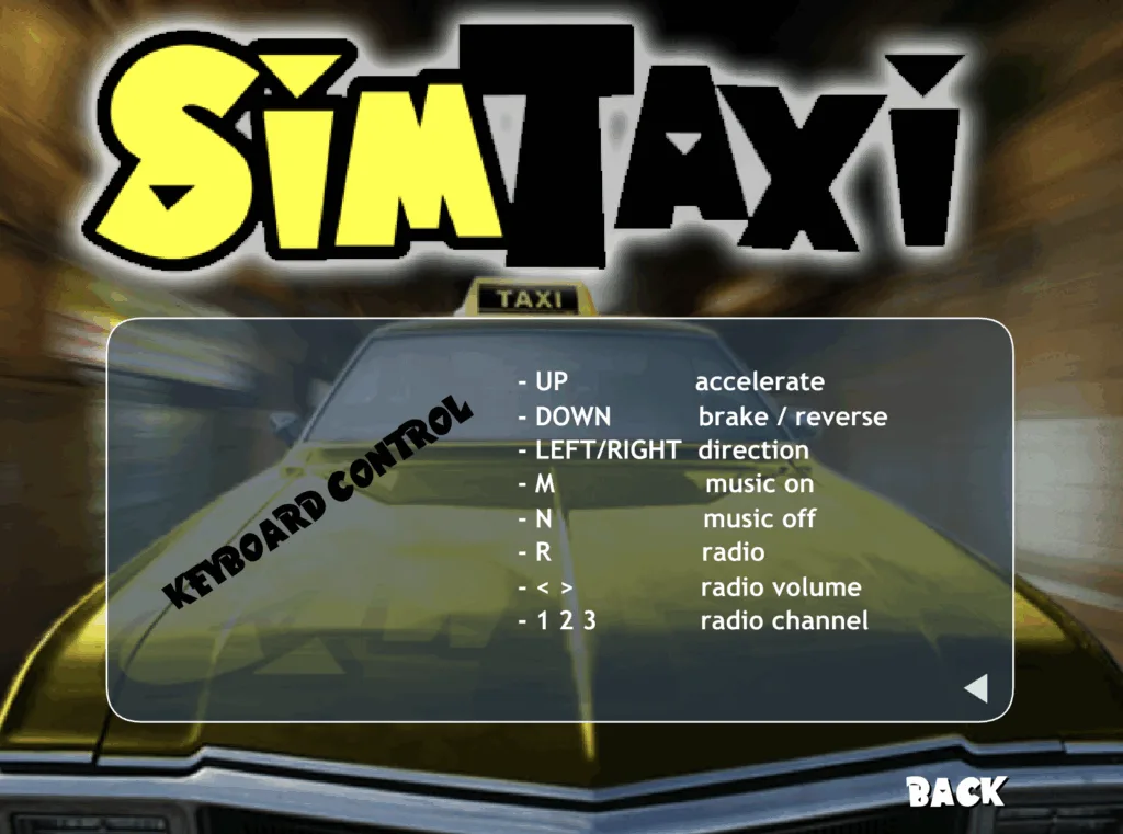 SiMTAXi - Controls