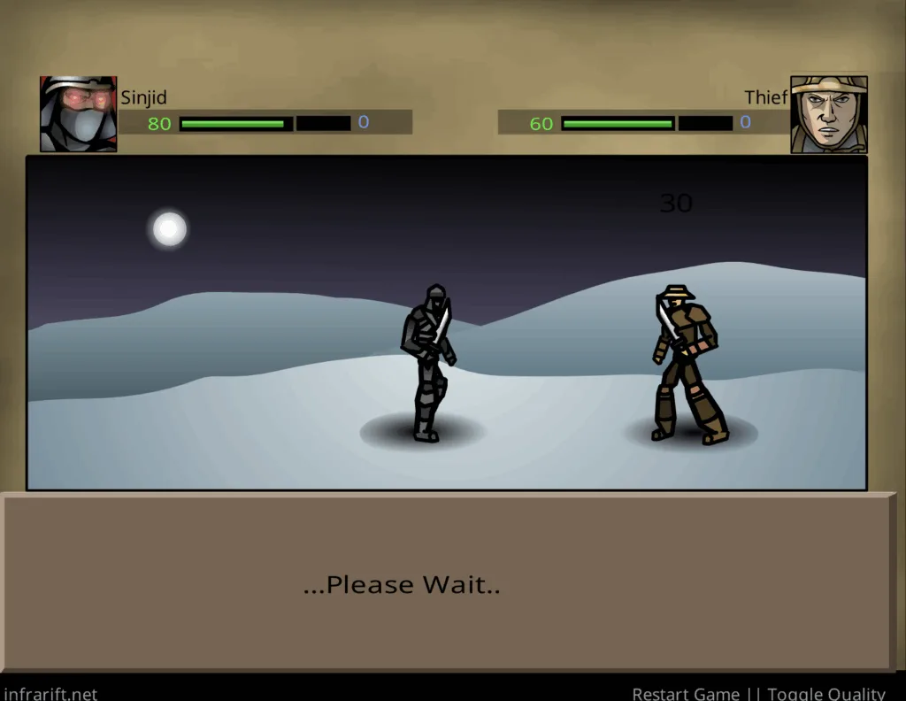 Sinjid: Shadow of the Warrior - Level 1 Thief Battle