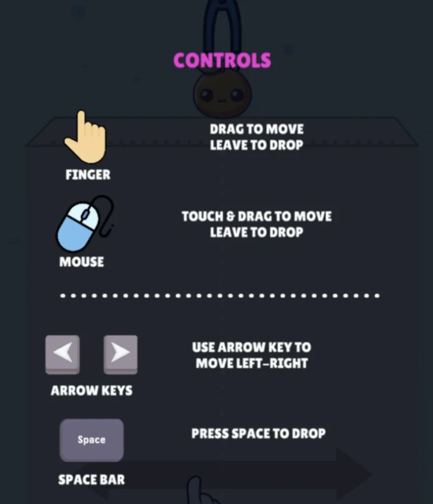 Watermelon Suika Game - Controls