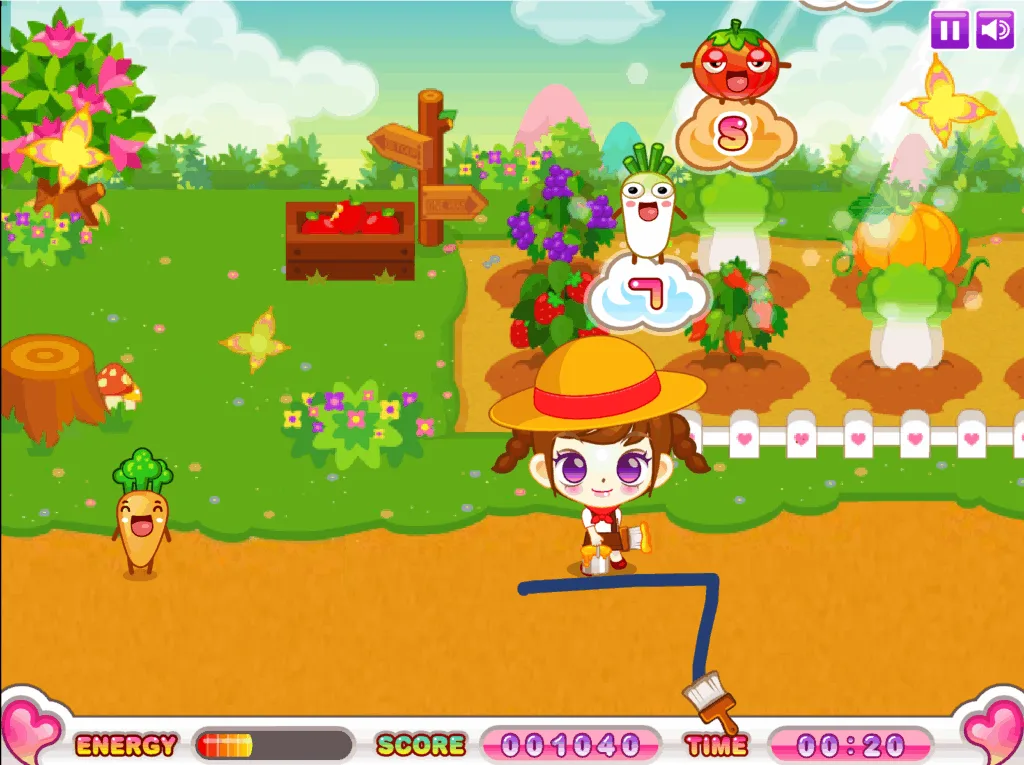 쥬디의 휘리릭 페인트 - 'ㄱ' 그리기