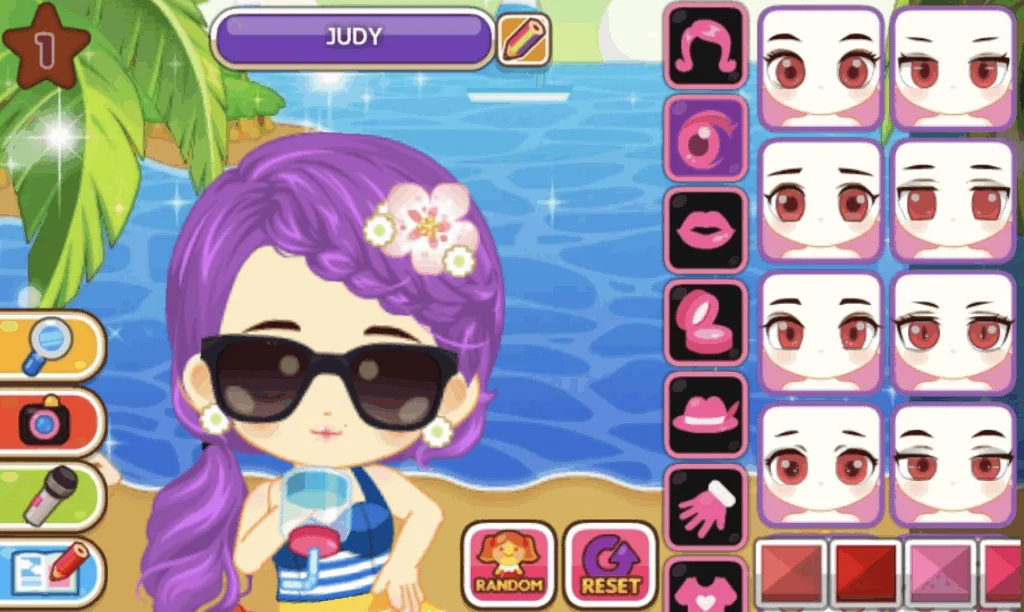 Fashion Judy Vacance style - eyes