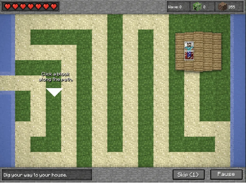 Minecraft Tower Defense - Route