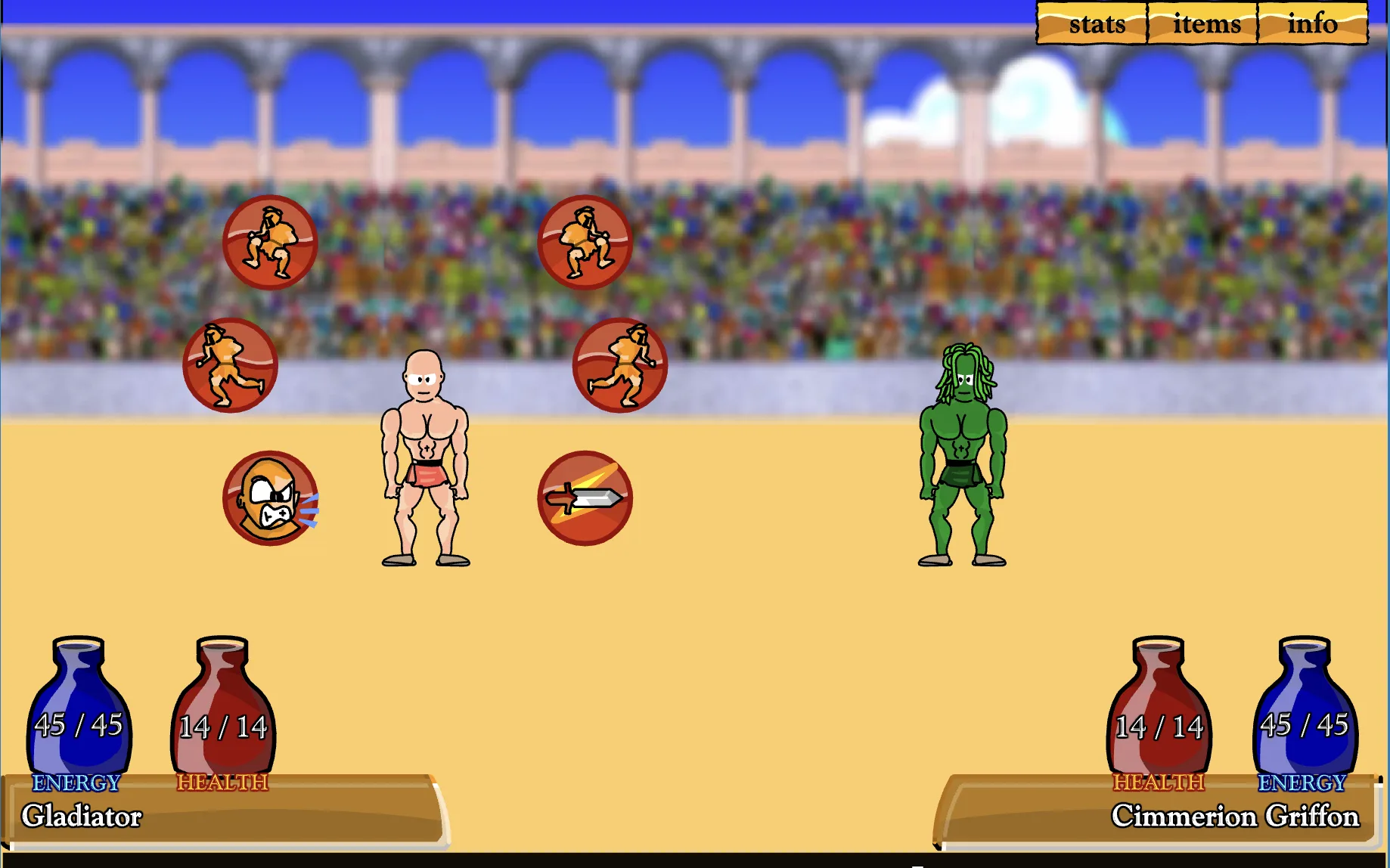 Sword and Sandals - Battle