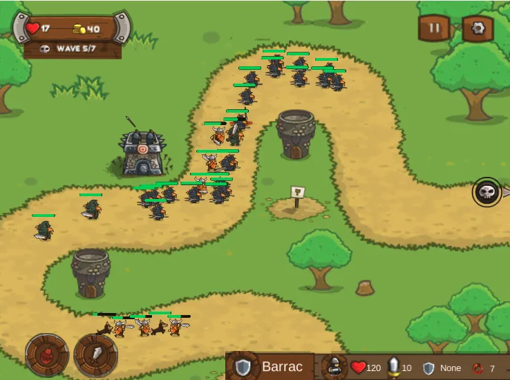 Kingdom Rush - Playing