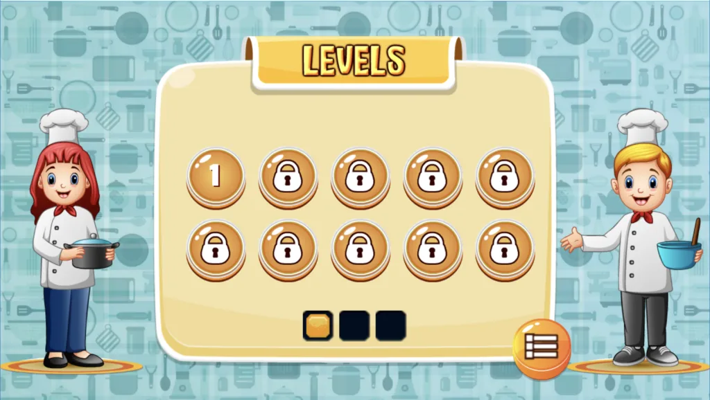 Kitchen Mahjong - LEVELS