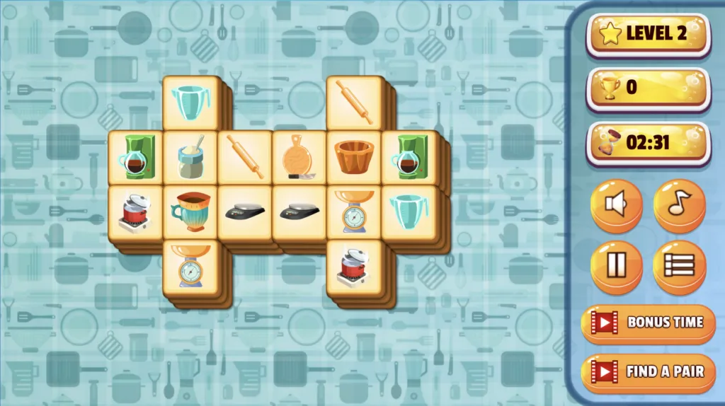 Kitchen Mahjong - Level 2