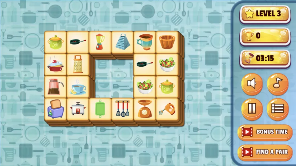 Kitchen Mahjong - Level 3