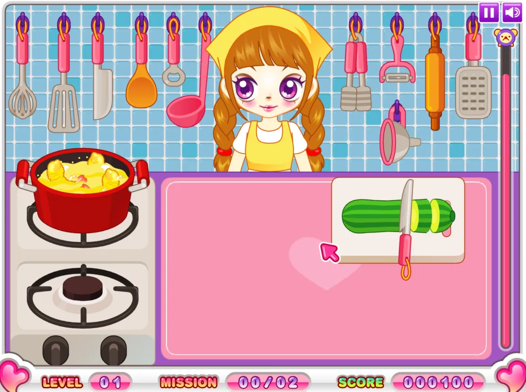 쥬디의 쿠킹 타임 - 레벨 1 썰기