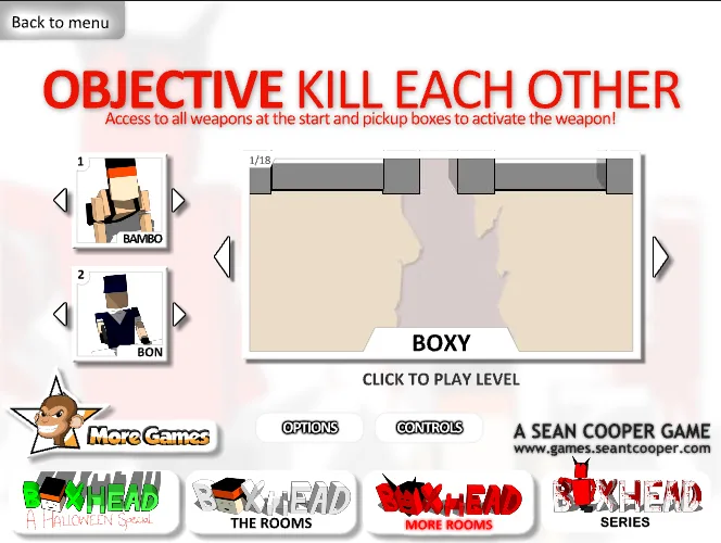 BoxHead Rooms 2Play - Objective Kill Each Other