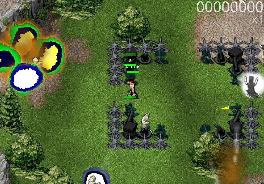 Boxhead: The Zombie Wars - Playing