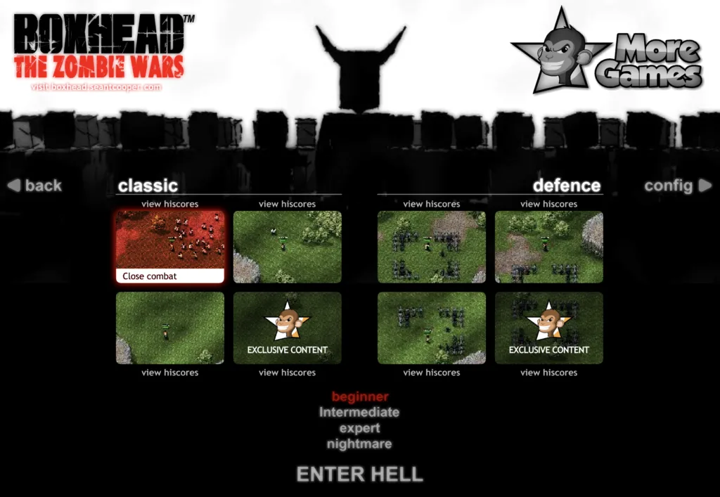 Boxhead: The Zombie Wars - Maps