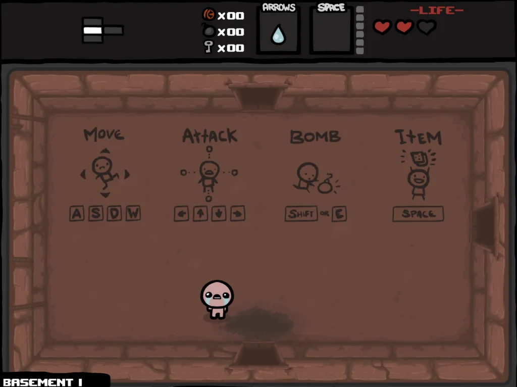 The Binding of Isaac - Controls