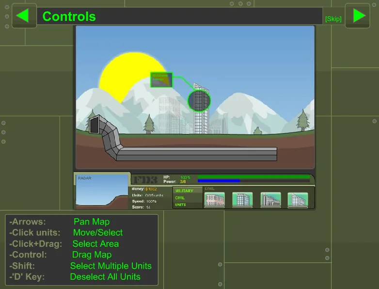 Underground Army - Controls