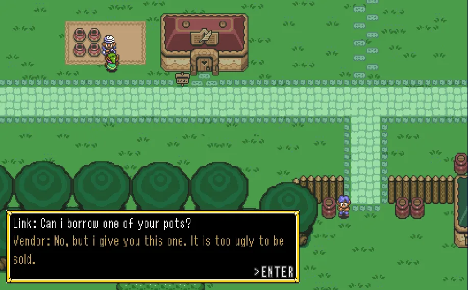 Zelda Valentine's Quest - Vendor