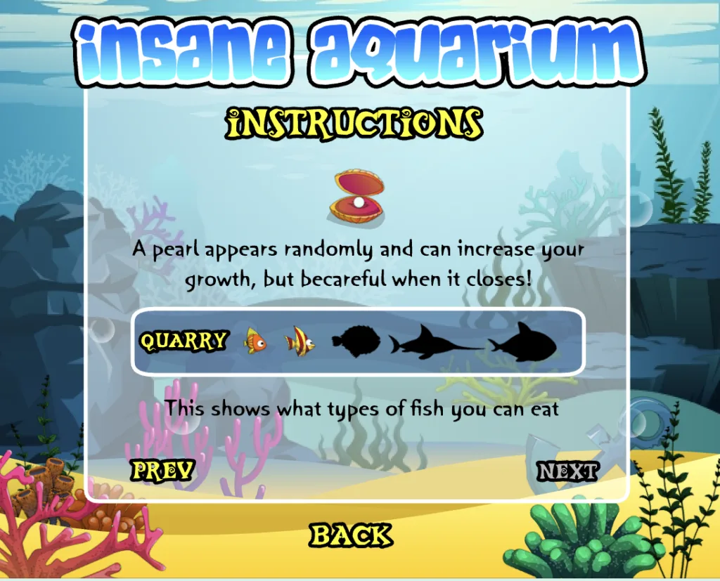 Insane Aquarium - Instructions