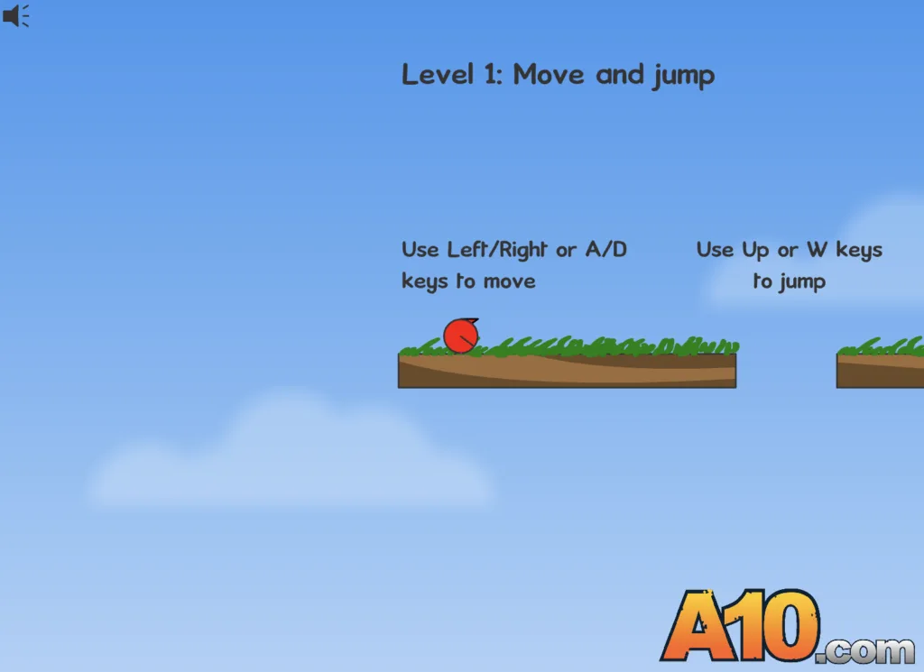 Red Ball - Level 1: Move and jump