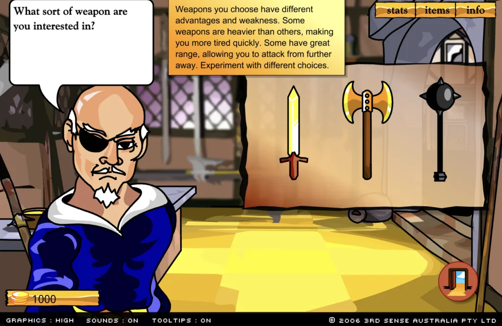 Sword and Sandals - Weapons