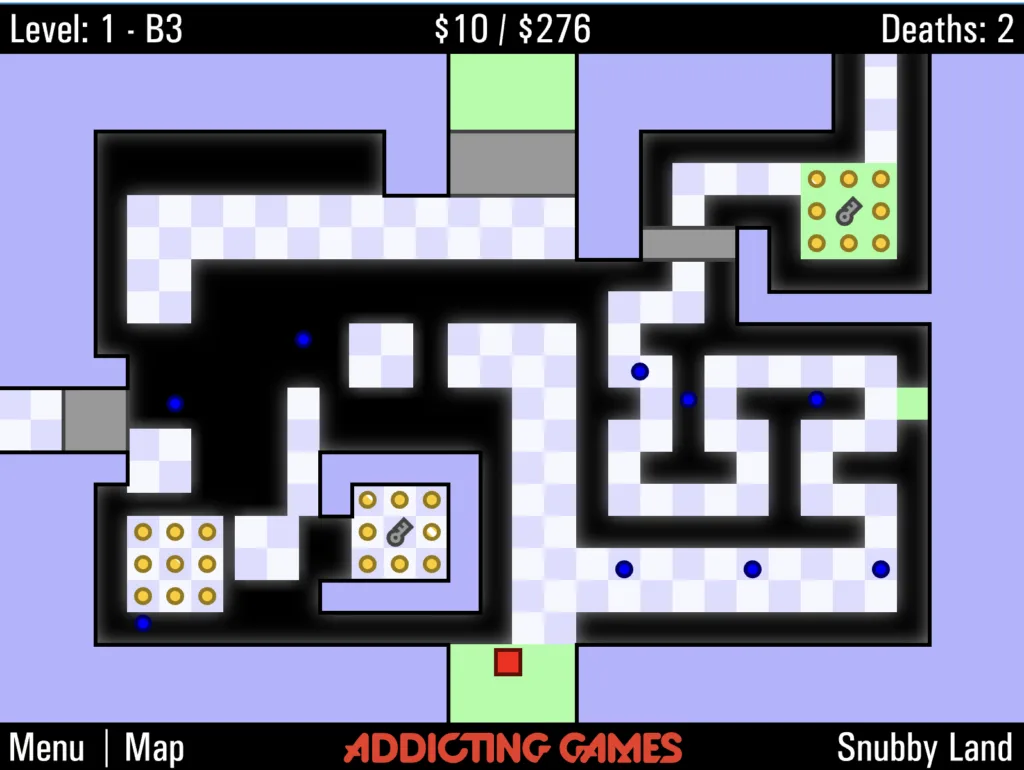 The World's Hardest Game 4 Playing