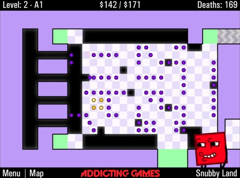 The World's Hardest Game 4 Playing