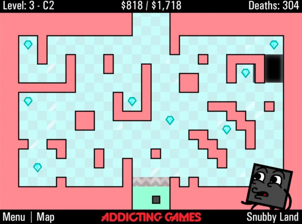 The World's Hardest Game 4 Playing