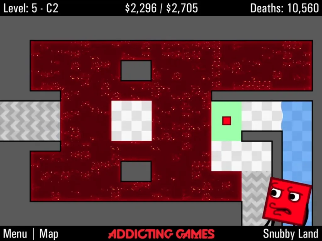 The World's Hardest Game 4 Playing