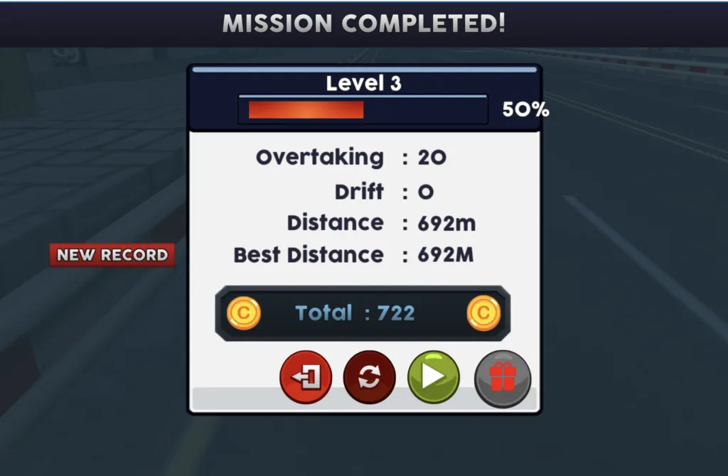 Traffic Racing - Mission Completed!