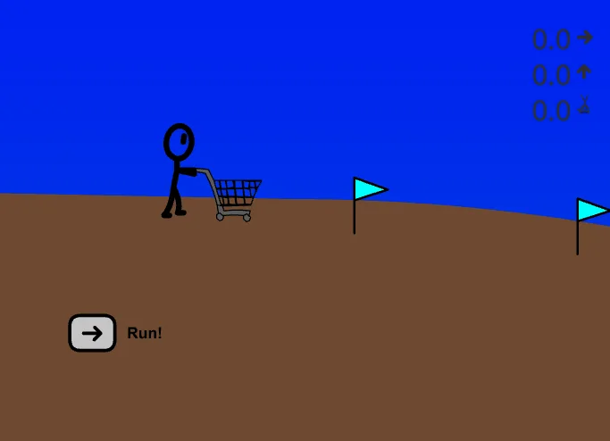 Shopping Cart Hero Starting