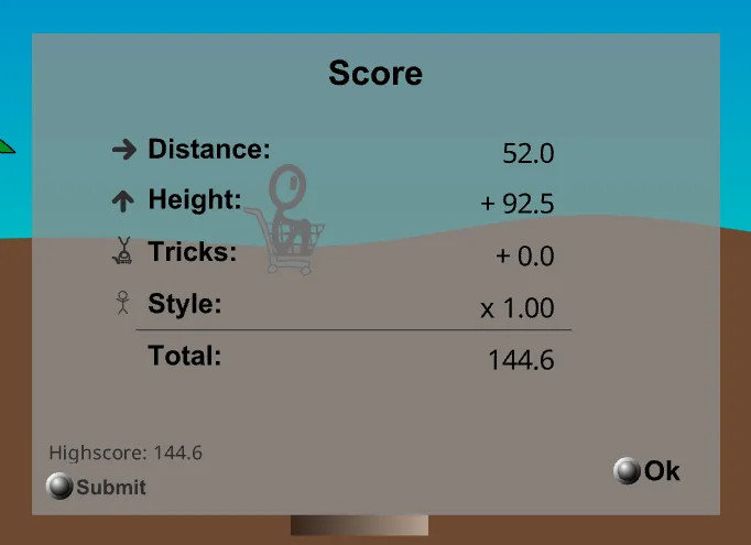 Shopping Cart Hero - Score