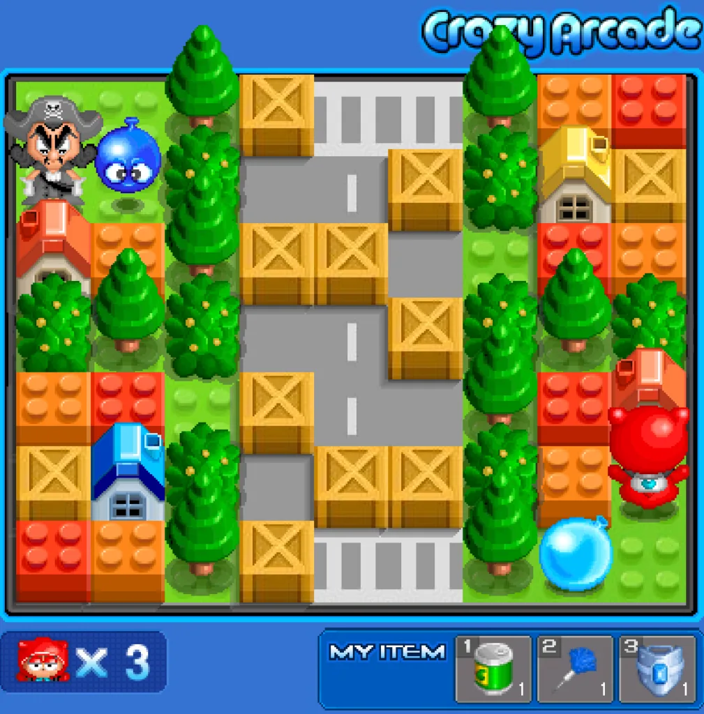 Mini Crazy Arcade Playing