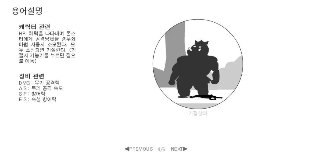 킹 오브 곡괭이 게임방법
용어설명