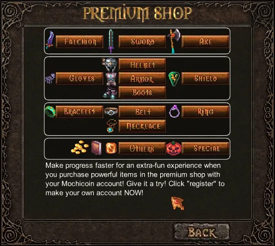 Arcuz: Behind the Dark - Premium Shop