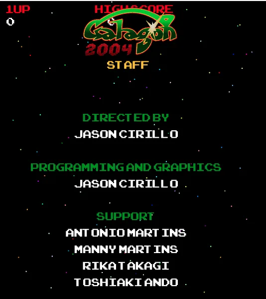 Galaga - Credits