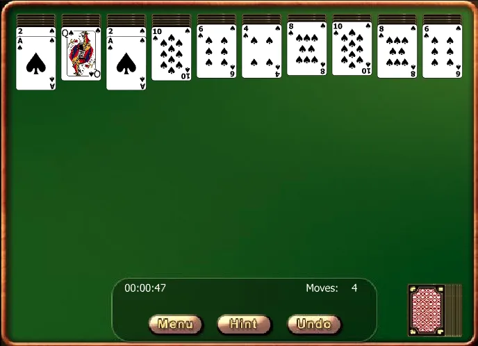 Golden Spider Solitaire On-Line - Playing
