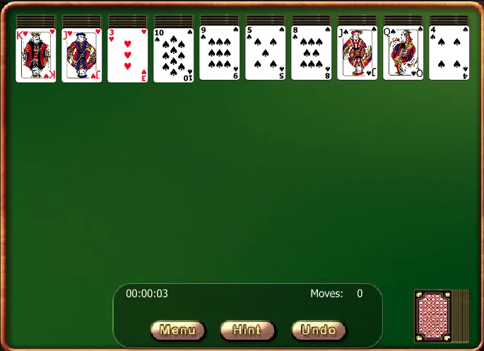 Golden Spider Solitaire On-Line - Playing
