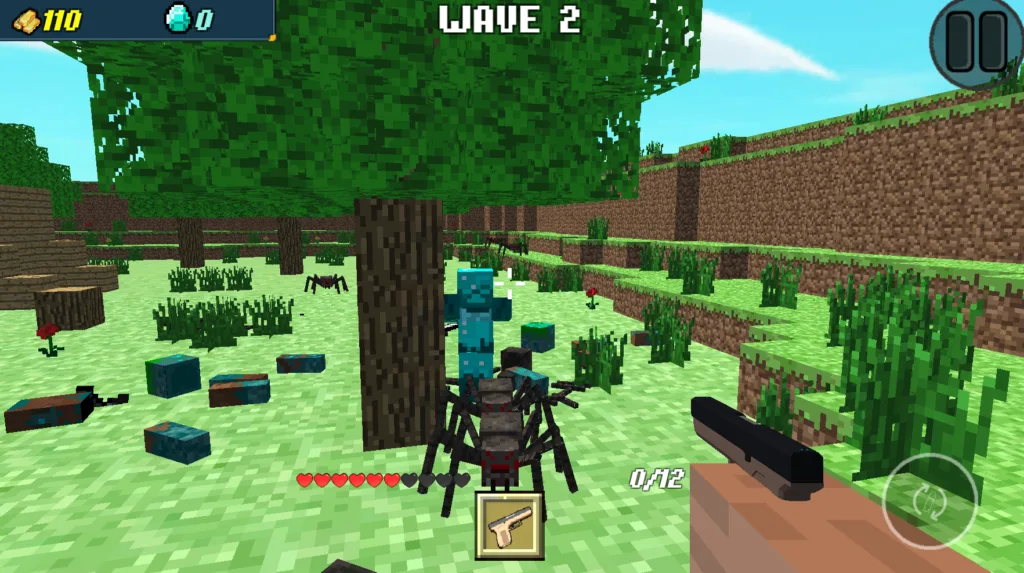Mine FPS Shooter: Noob Arena - Playing