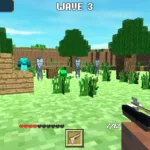 Mine FPS Shooter: Noob Arena - Playing